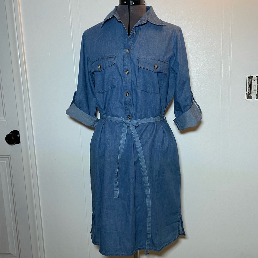 Denim dress size M